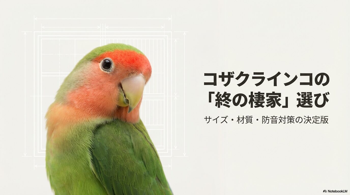 コザクラインコのケージ選び決定版！おすすめサイズと防音対策
