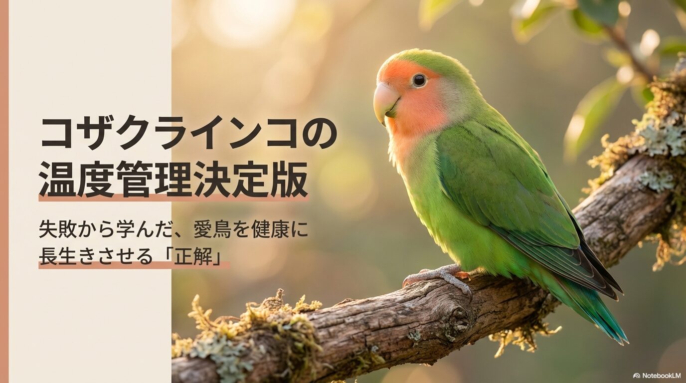 コザクラインコの適温は何度？夏冬の対策とエアコン設定の正解