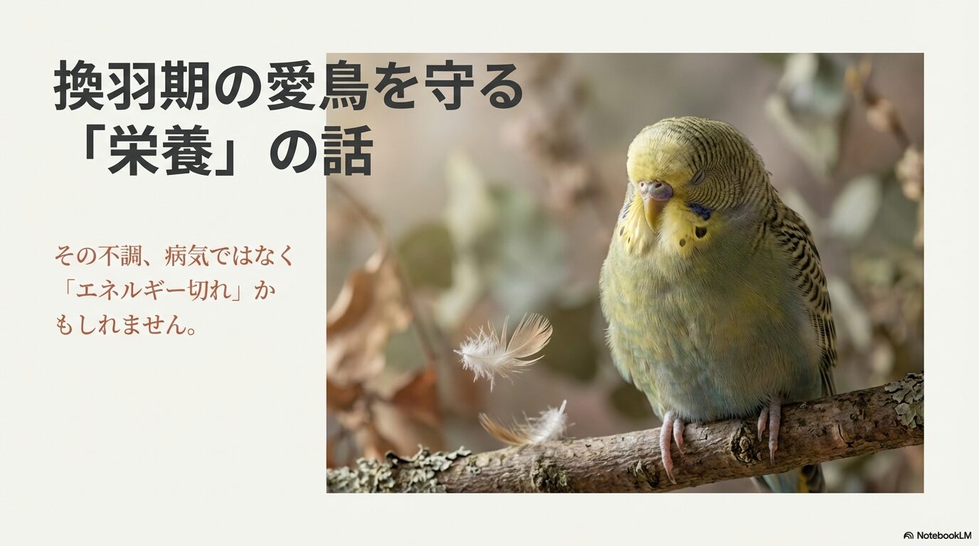 【セキセイインコ】一生の健康は今決まる？幼鳥期・換羽期に必要な栄養の話【文鳥】