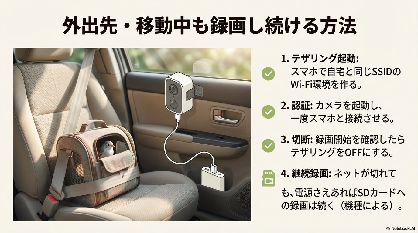 Wi-Fiなしでも録画を続ける裏技