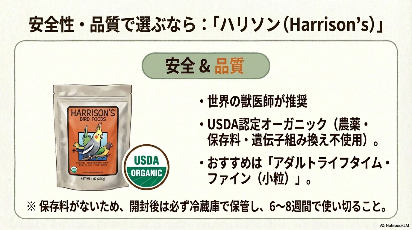 安全性重視ならハリソンが最強