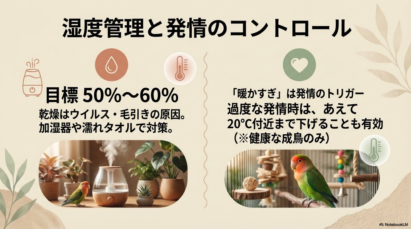 コザクラインコの適温維持とケージ選び