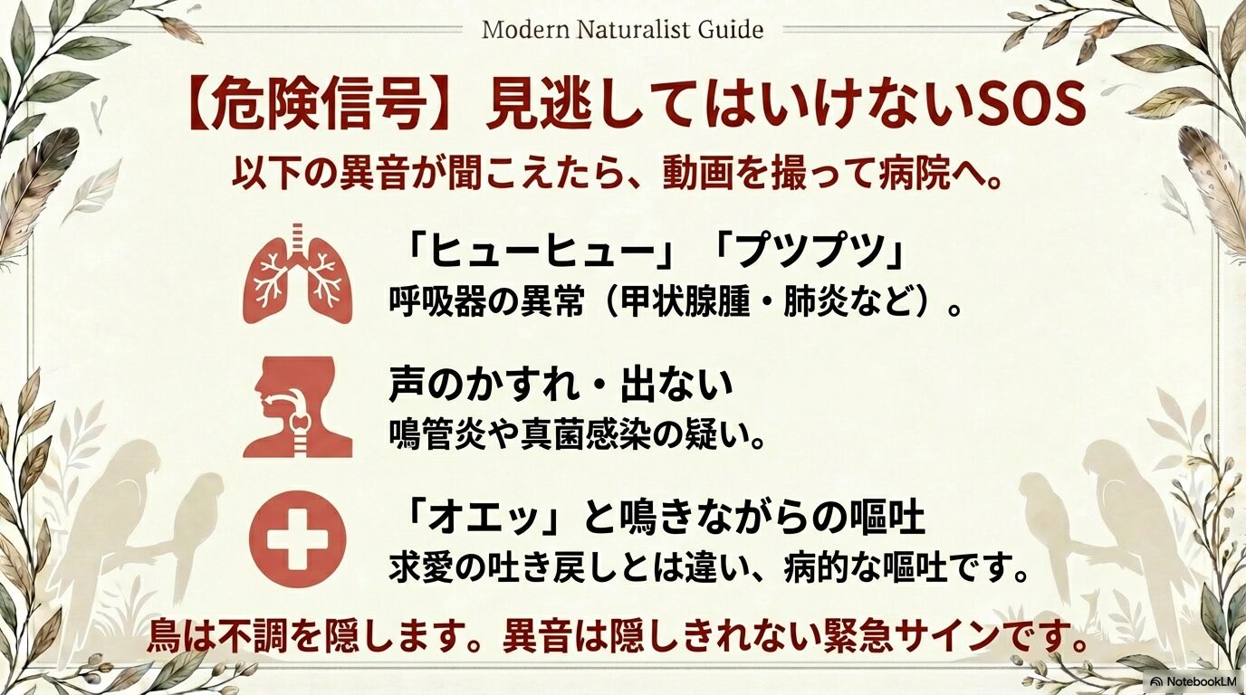 セキセイインコの鳴き声の種類別対処ガイド