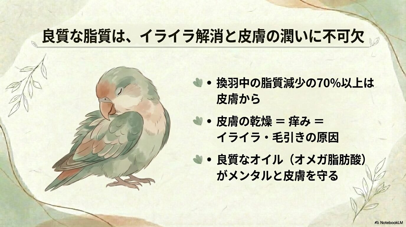 換羽期にイライラする原因