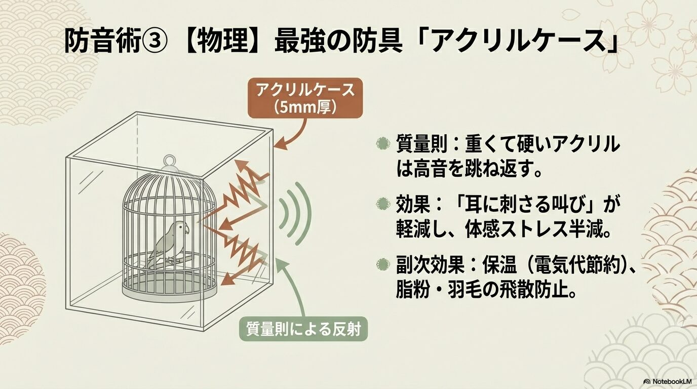 アクリルケースは最強の防音対策？効果を解説