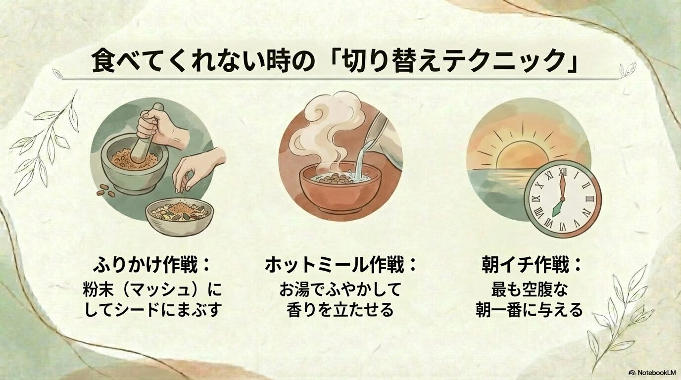 ペレットを食べない時の対処法