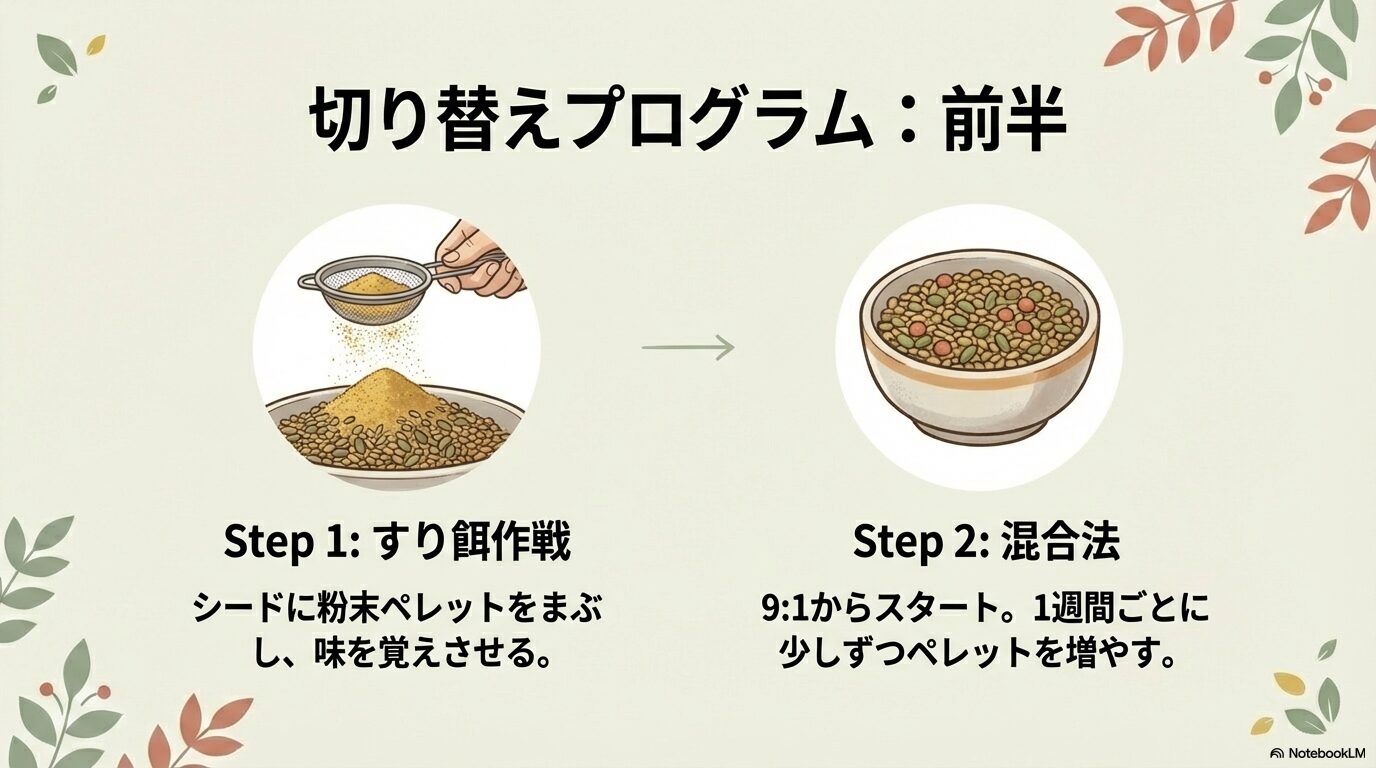 Step 1: 味を知ってもらう（すり餌作戦）