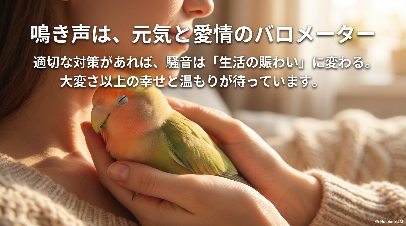 コザクラインコのうるさい鳴き声とおしゃべりの共存まとめ