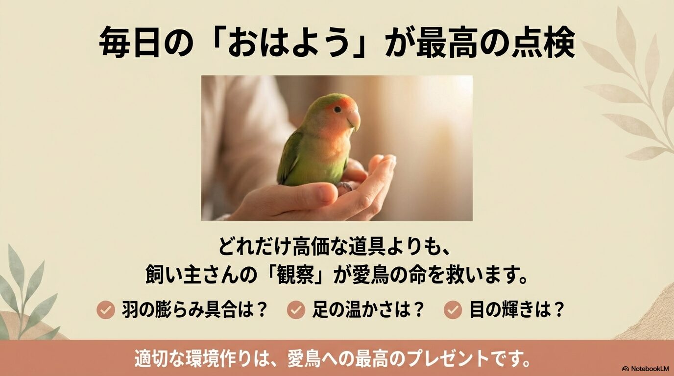 温度計の数字よりも「愛鳥の姿」を信じて