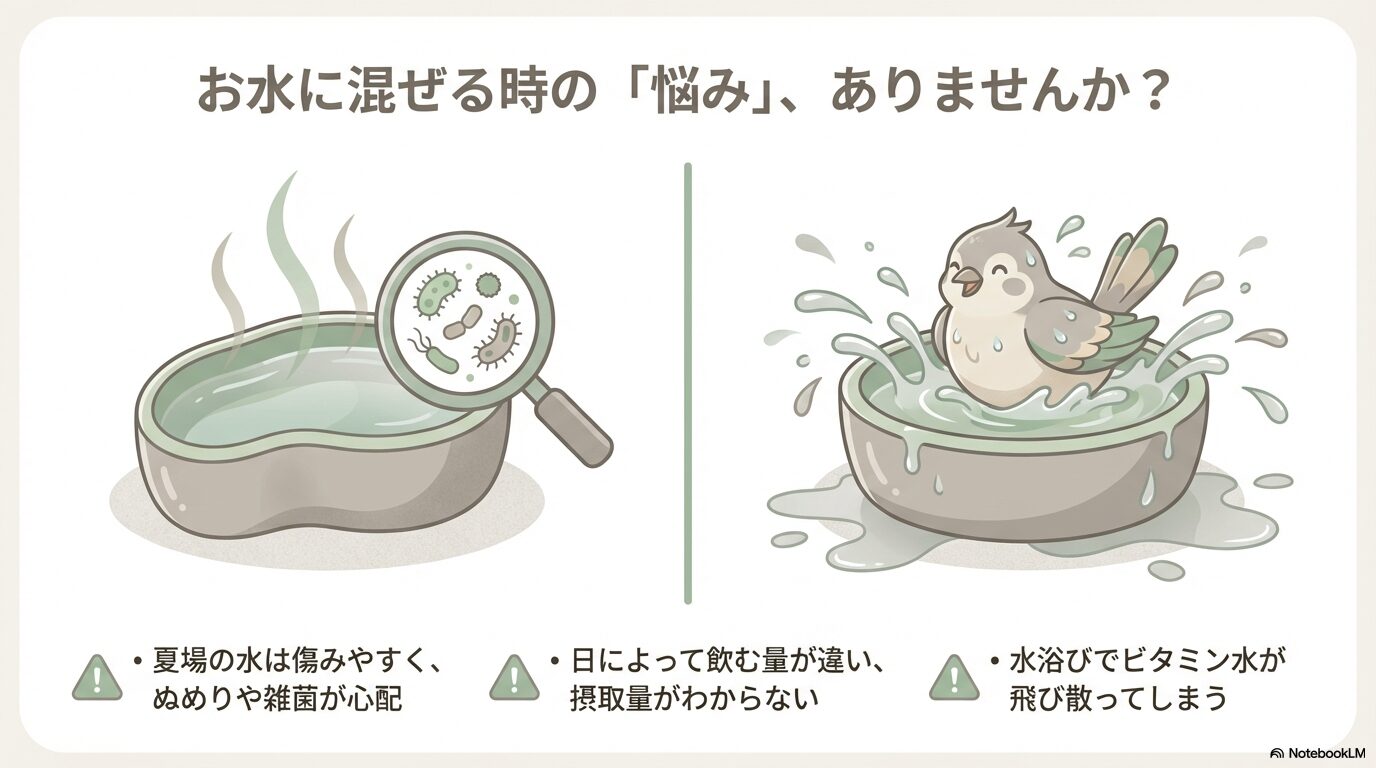 水に溶かすよりも飲み残しが防げる