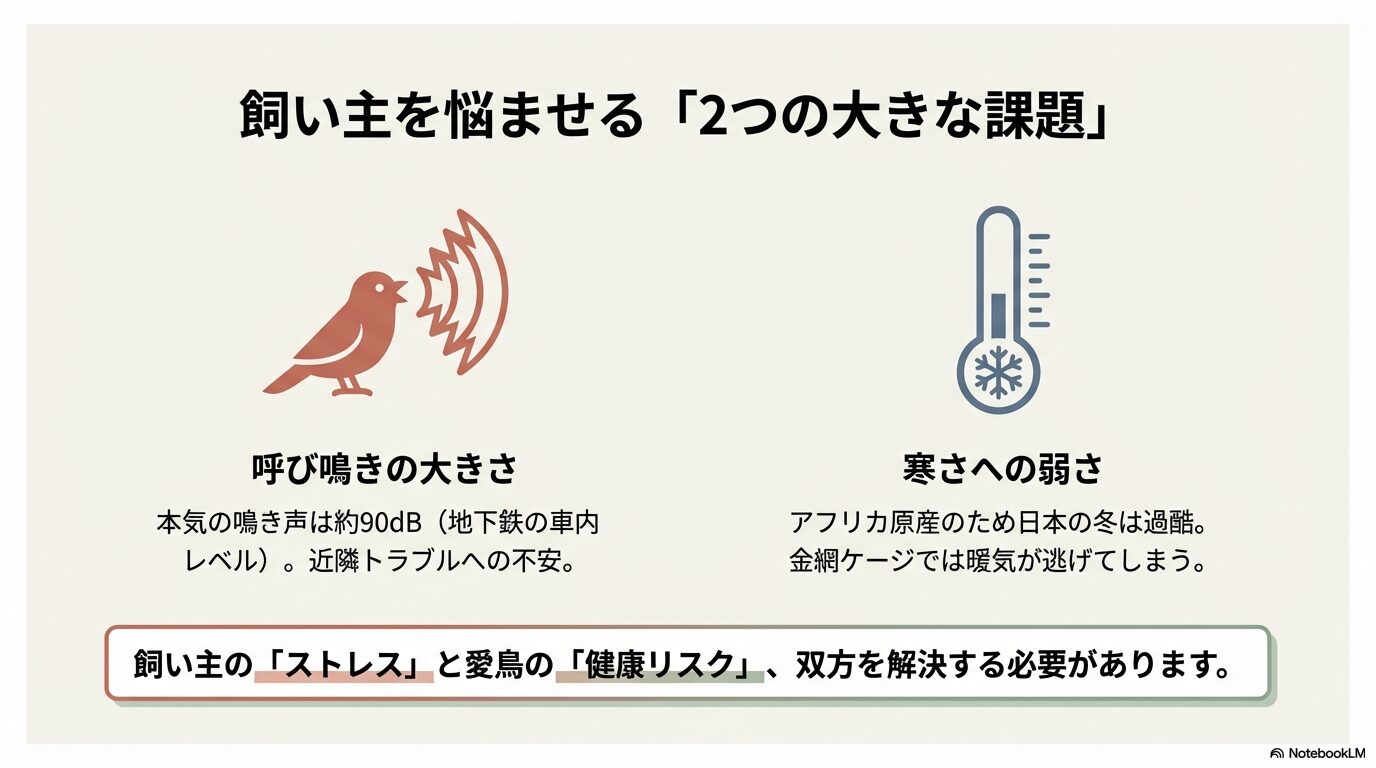 コザクラインコの防寒・防音対策「アクリルケースと保温カバーの最適解」
