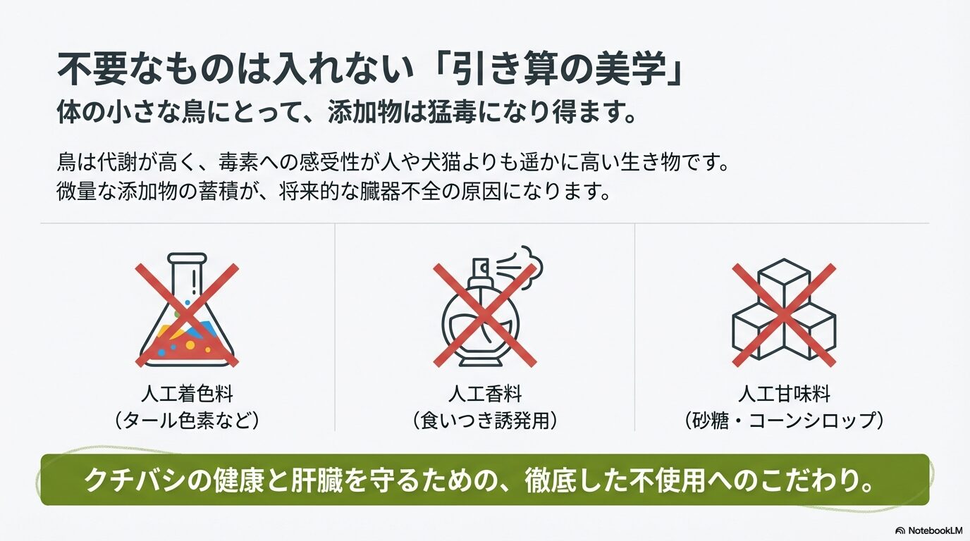 危険な添加物は不使用の原材料
