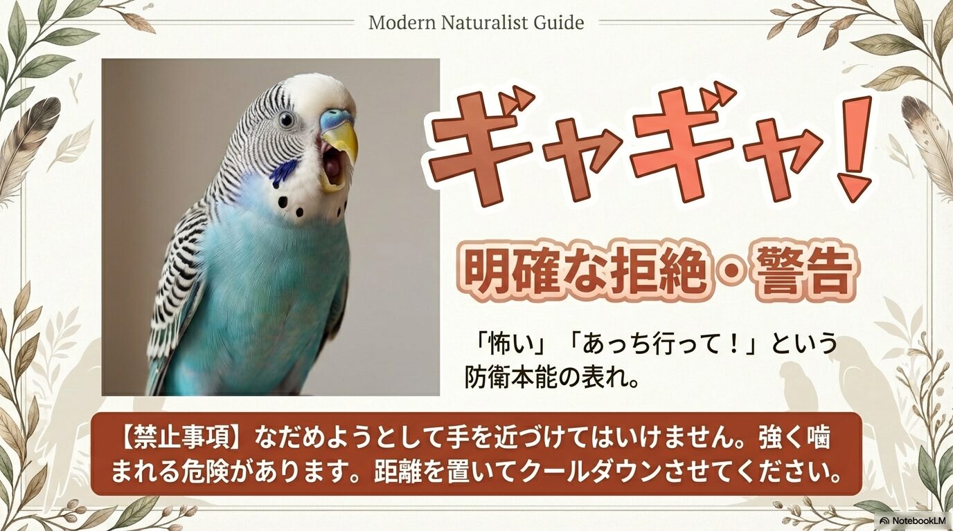 セキセイインコの鳴き声の種類と意味一覧