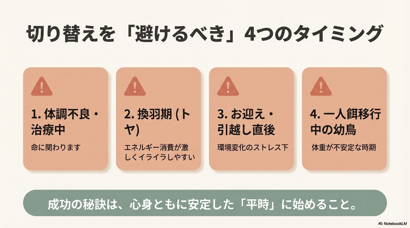 切り替えはいつから？最適なタイミング