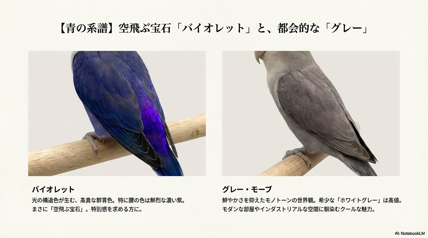 コザクラインコの色図鑑!性格や値段、レアカラーまで徹底紹介