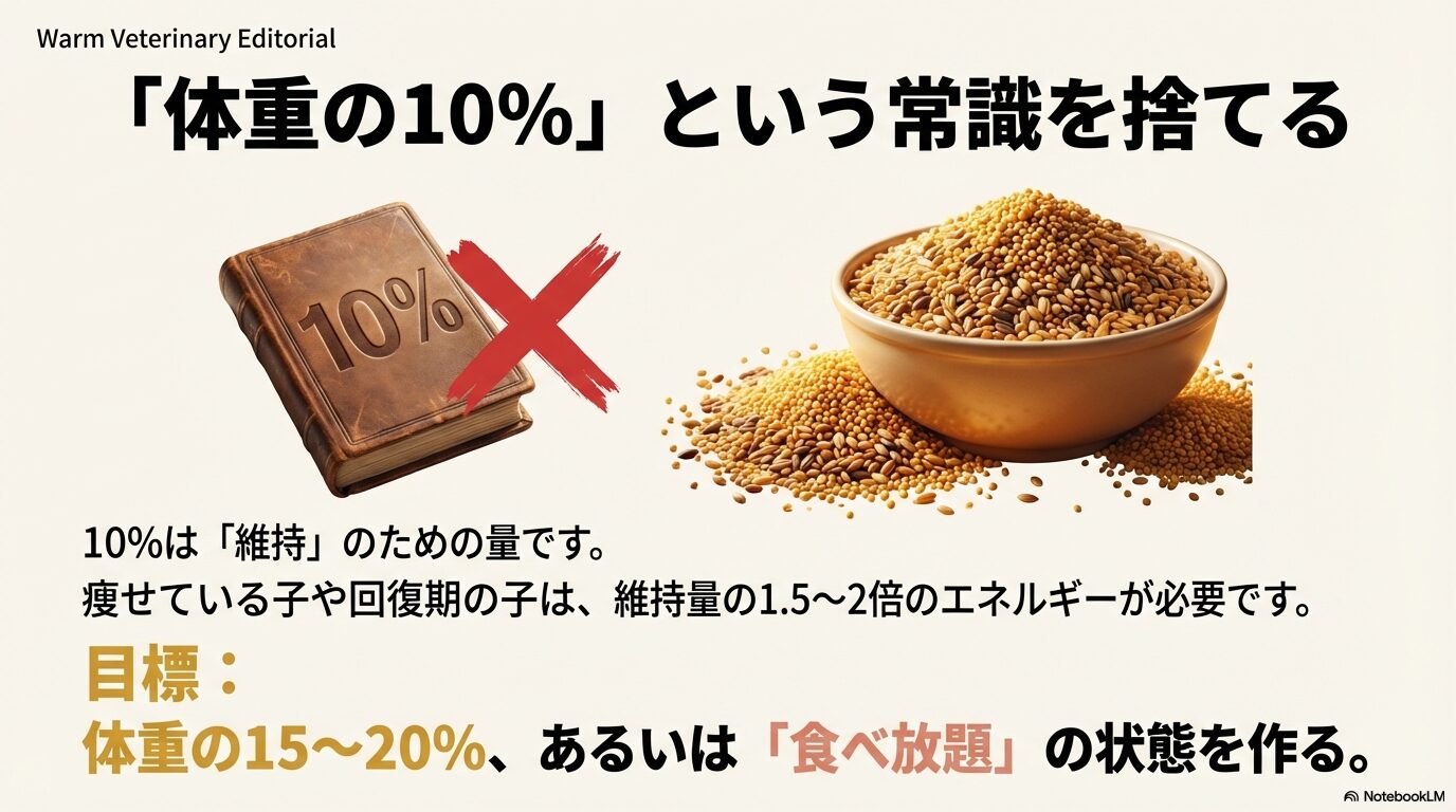 1日の食事量は体重の何割が正解か