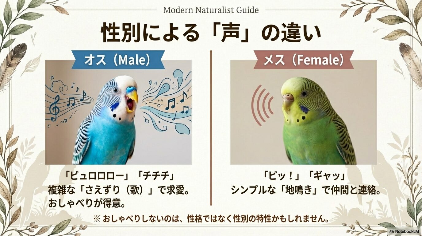 セキセイインコの鳴き声の種類と意味一覧