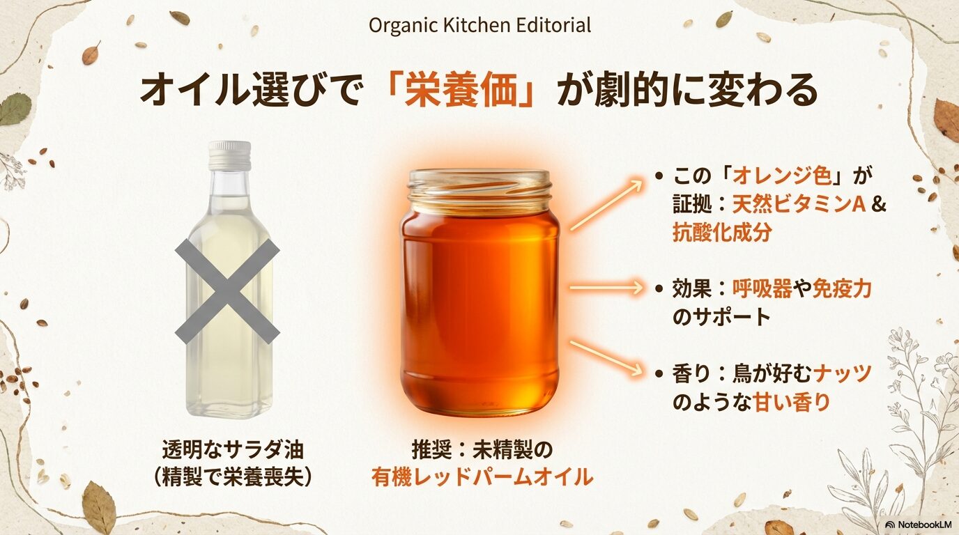 栄養を強化するレッドパームオイルの効果