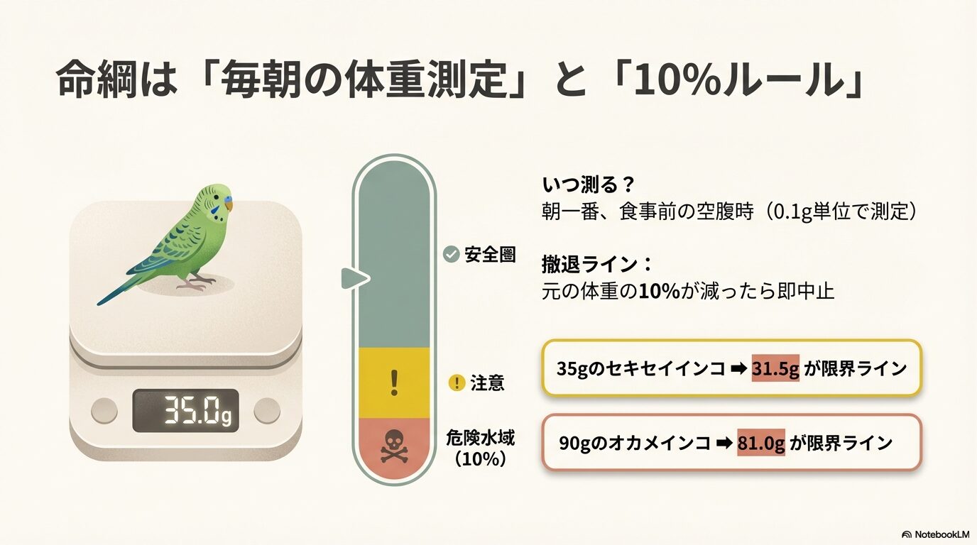 痩せるのを防ぐ１０％の許容範囲