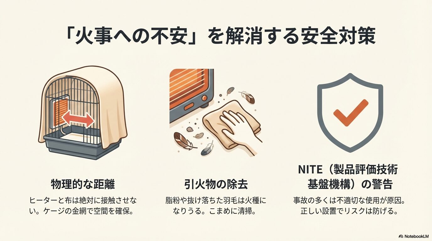 ヒーターによる火事のリスクと防止策