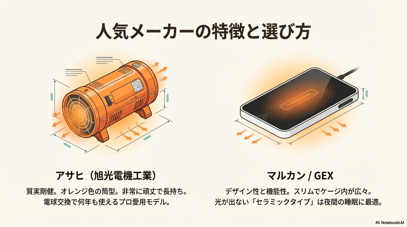 アサヒやマルカンなど人気メーカー