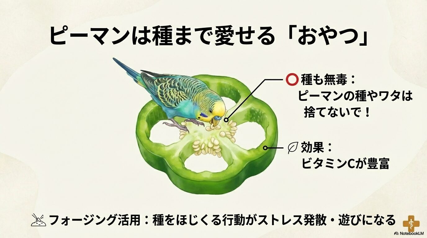 生のにんじんやピーマンは種もおすすめ