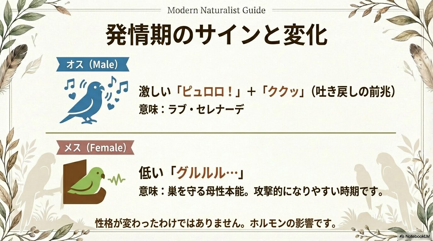 セキセイインコの鳴き声の種類と意味一覧