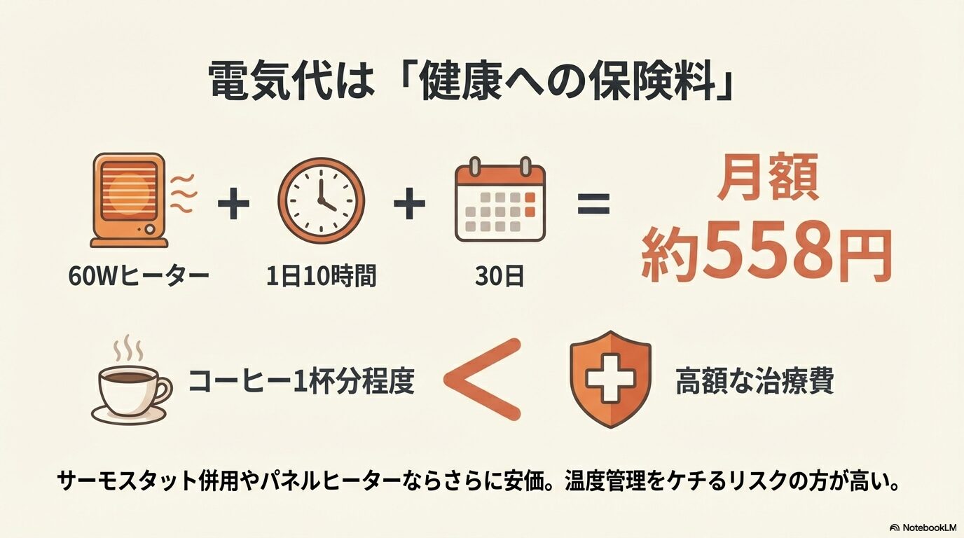 気になるヒーターの電気代と維持費