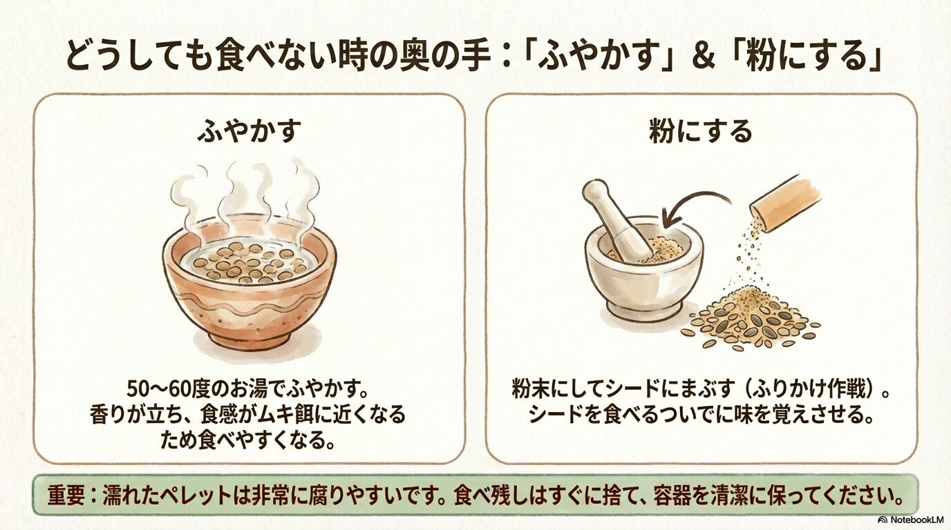 食べない子はふやかすのも有効