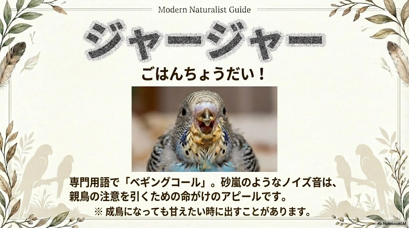 セキセイインコの鳴き声の種類と意味一覧