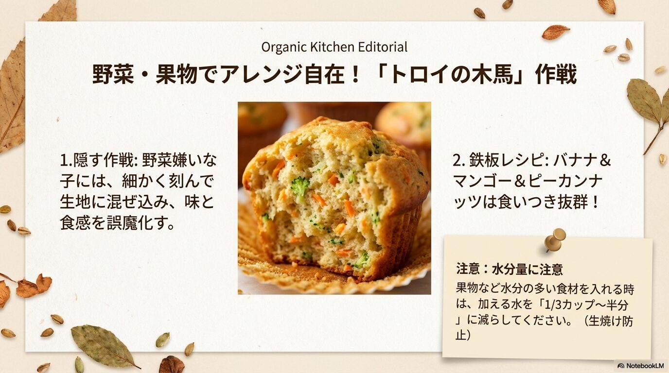 野菜や果物を加える人気のアレンジ