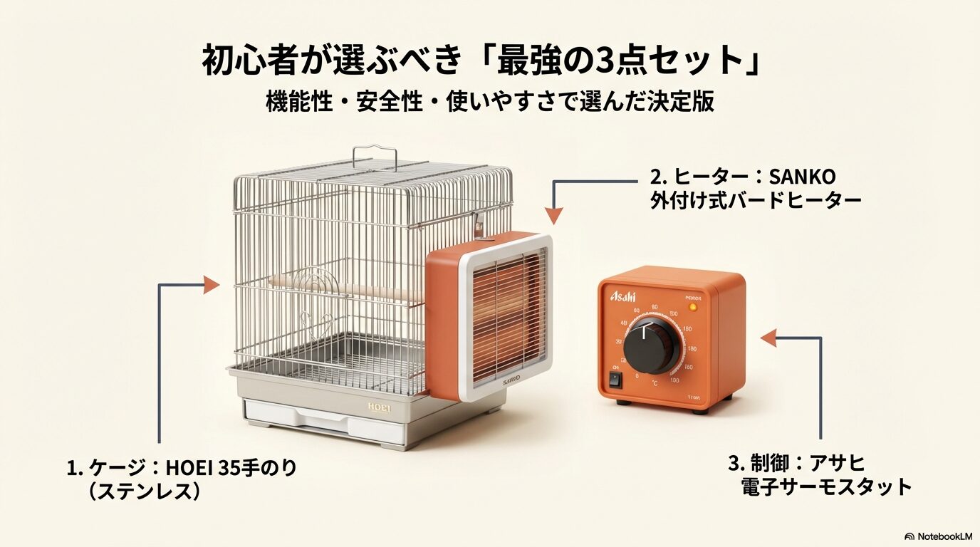 文鳥のヒーターとケージのおすすめ最強セット