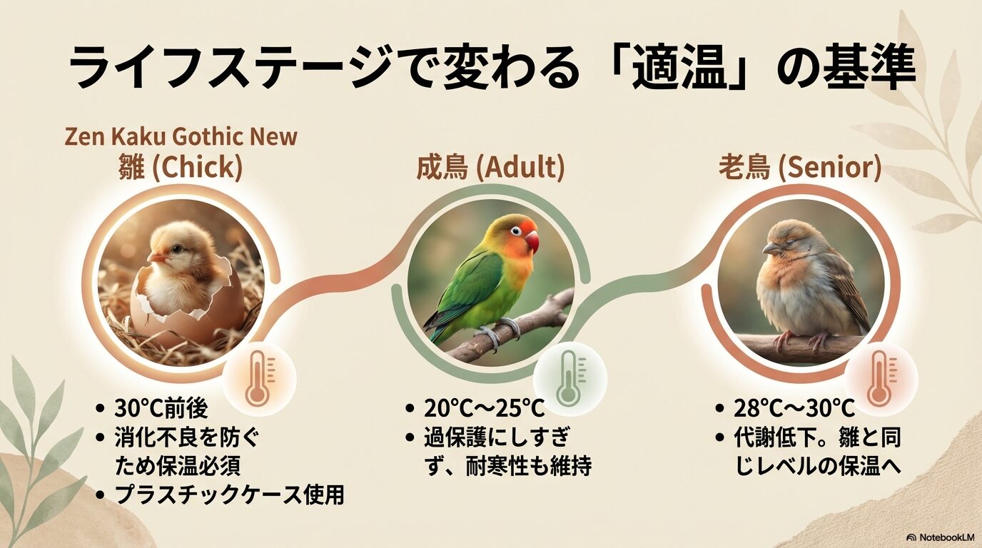 雛に必要な30℃の保温環境