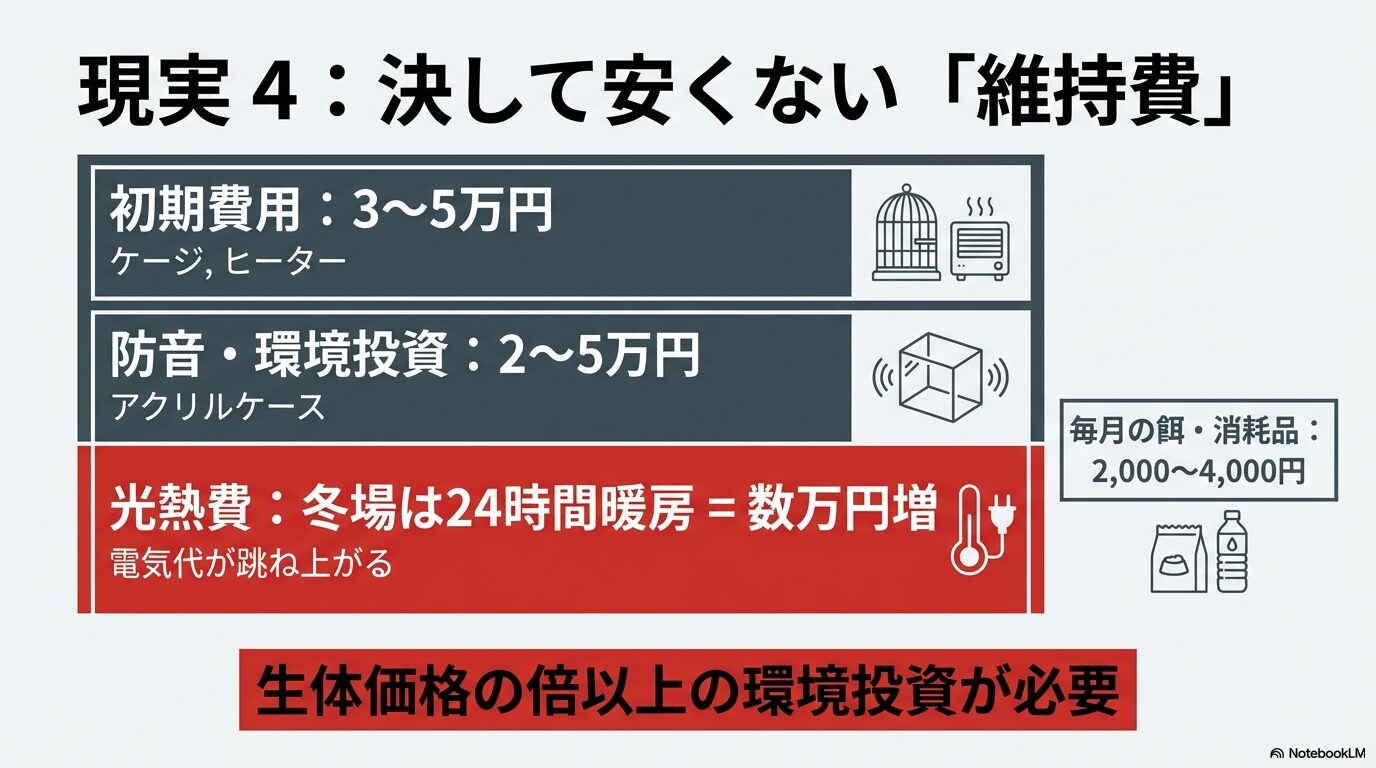 コザクラインコで後悔しないための費用と寿命