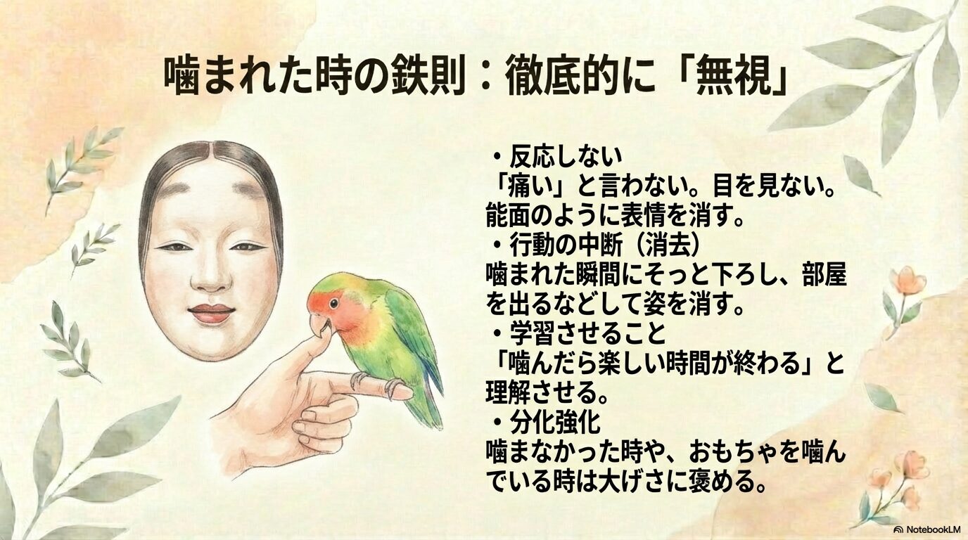 噛み癖への対処と無視するしつけ