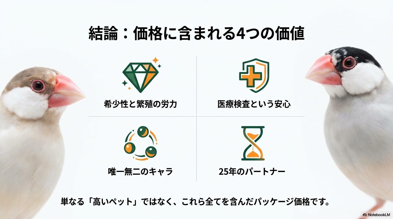 結論:シロハラインコがなぜ高いのかその価値