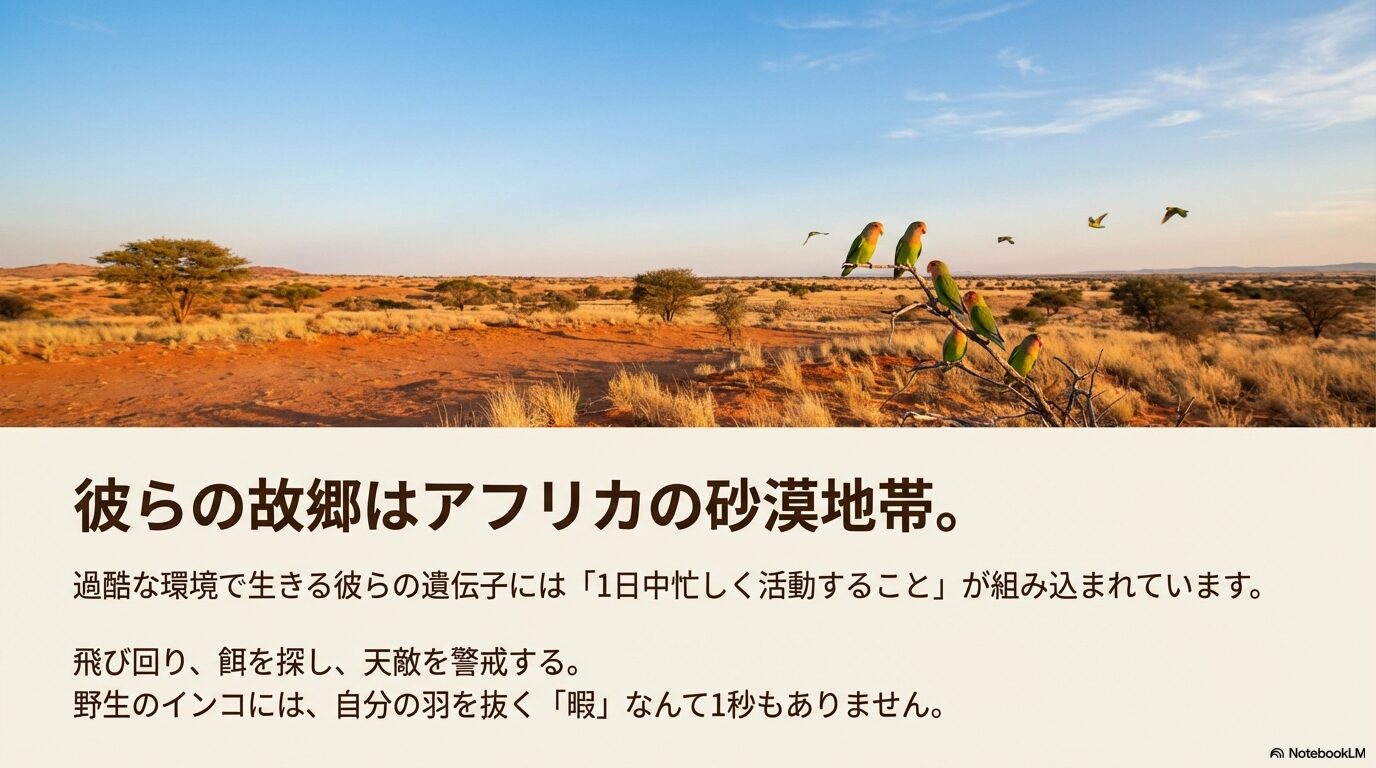 野生の習性から学ぶストレスと自咬のメカニズム