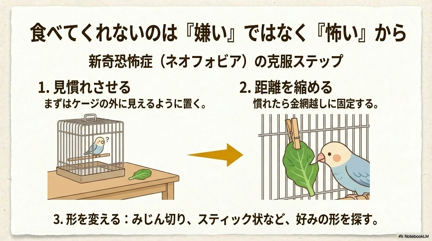 野菜を食べない時は切り方の工夫や社会的促進を