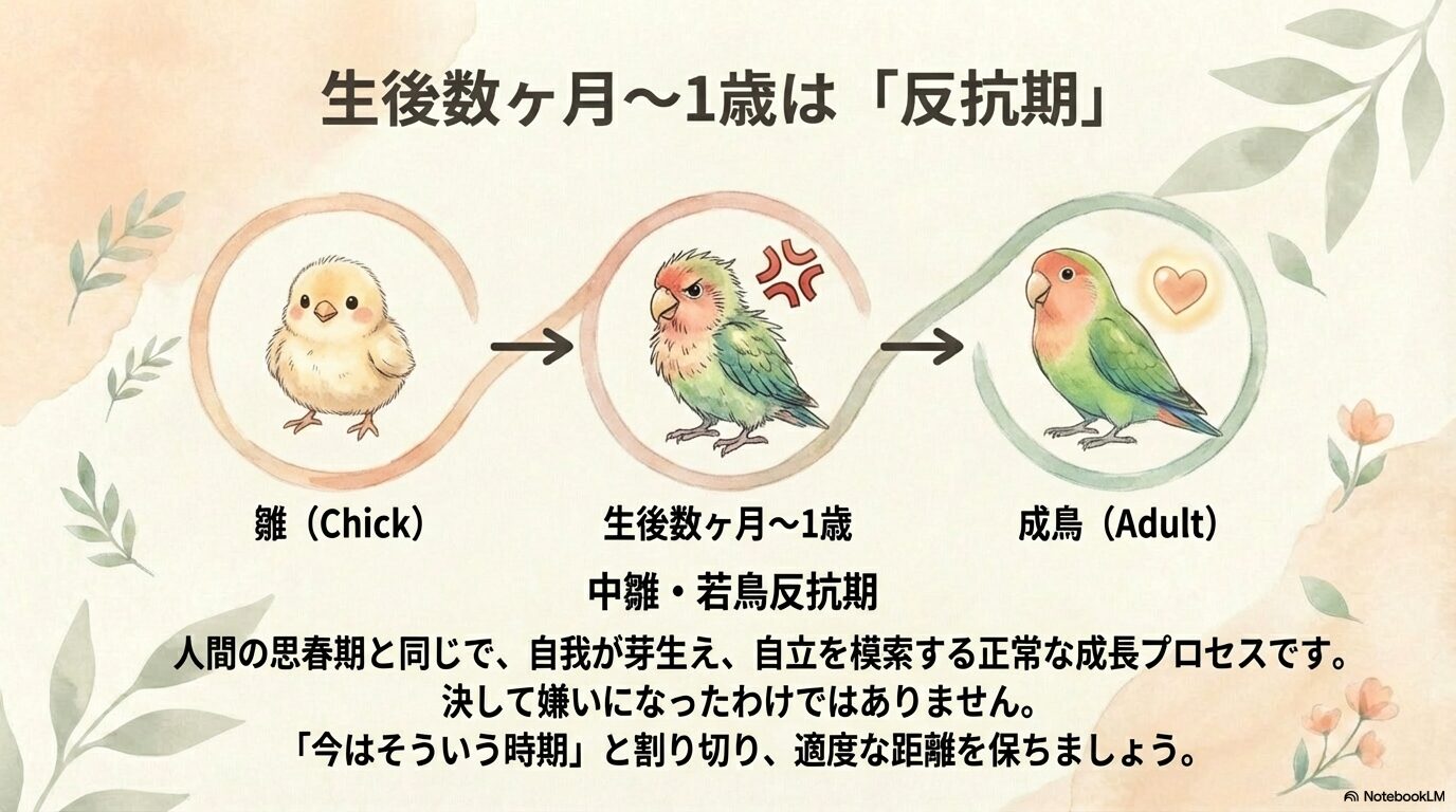 コザクラインコの反抗期と対処法