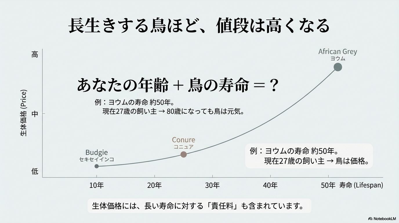 インコの寿命と値段の相関関係