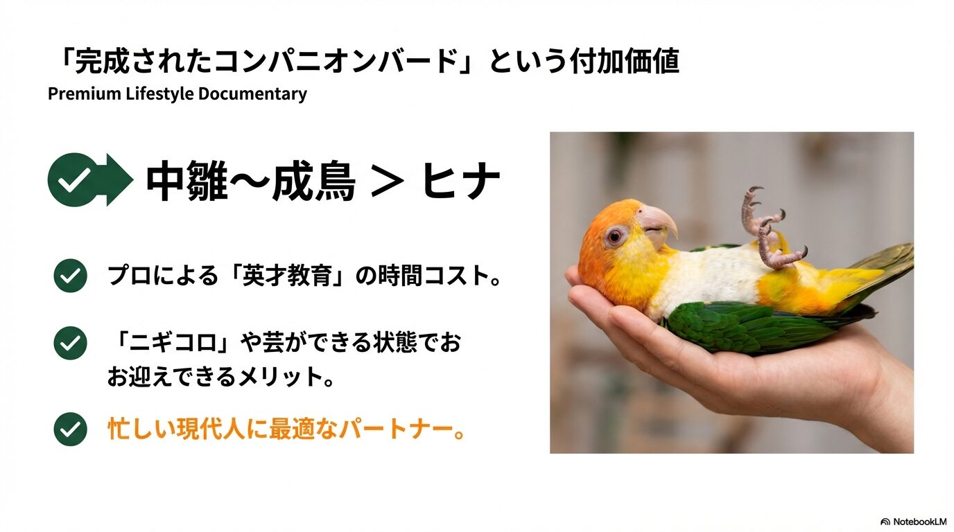 芸をする個体の付加価値と価格の関係