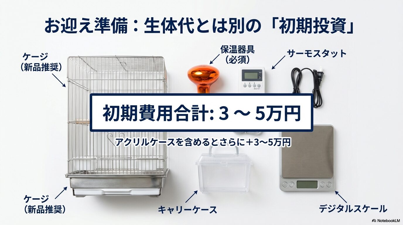 インコの値段一覧以外に必要な飼育費用