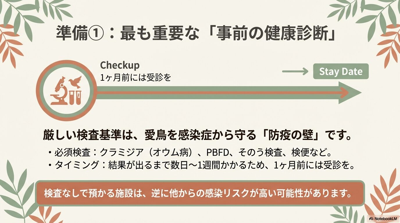 神戸のインコ対応ペットホテル利用の準備