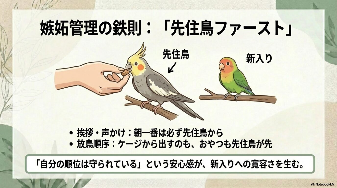 先住鳥との喧嘩を防ぐ対策と対処法