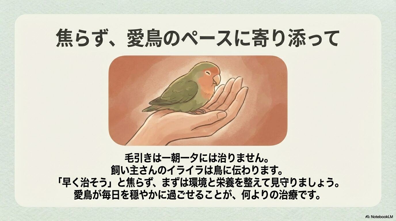 インコの毛引きに合うサプリの与え方と見分け方のまとめ
