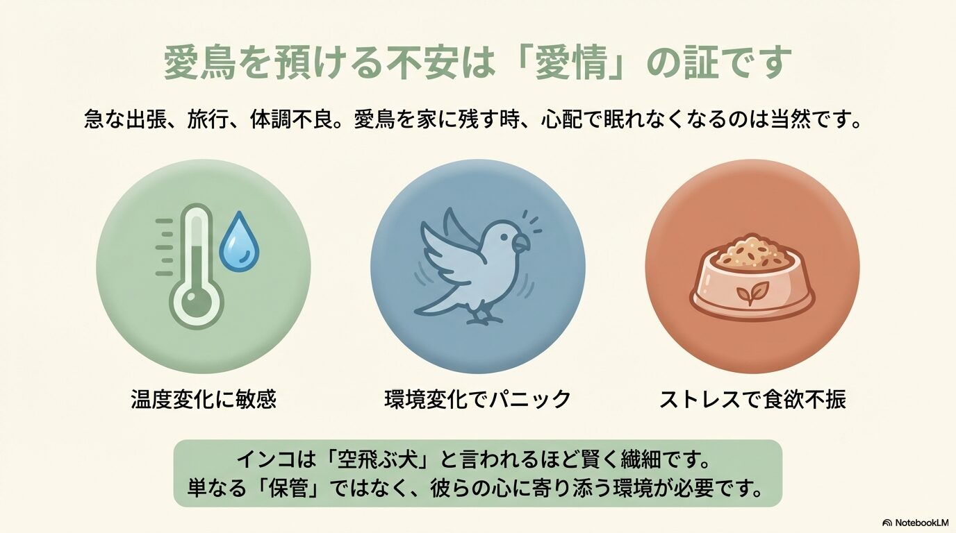 東京でインコのペットホテルを選ぶ基準