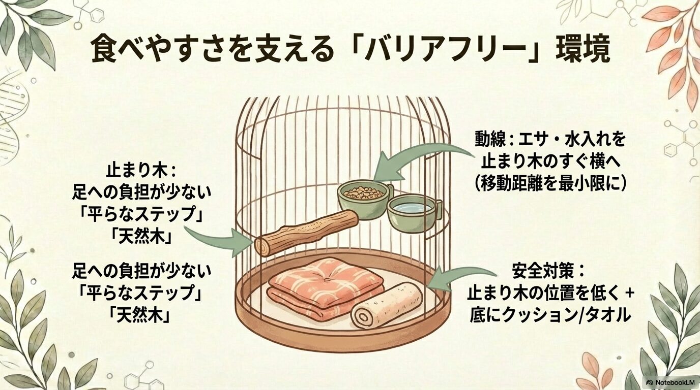 バリアフリーなレイアウトと温度