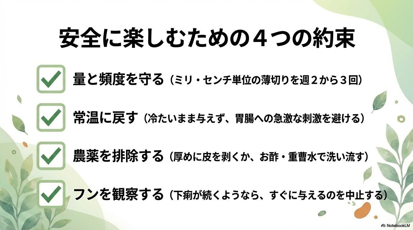 文鳥ときゅうりの安全な食べ方を守るためのまとめ