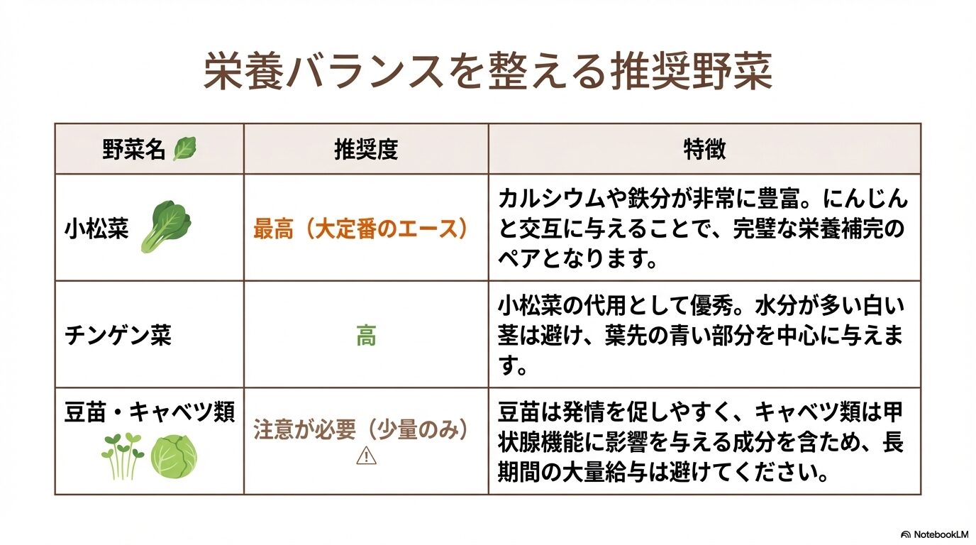 にんじん以外に文鳥におすすめの野菜