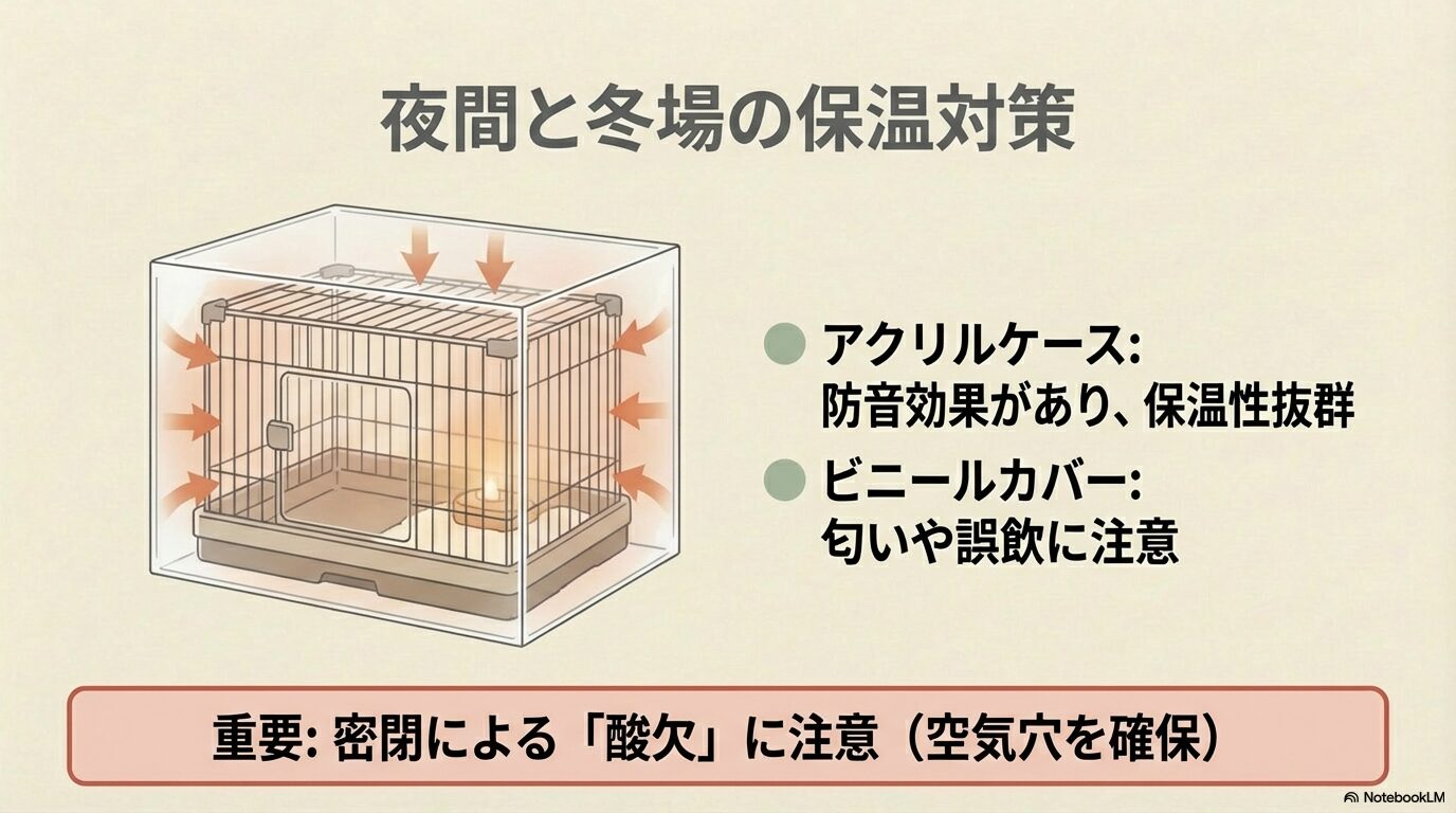 保温カバーやアクリルケース